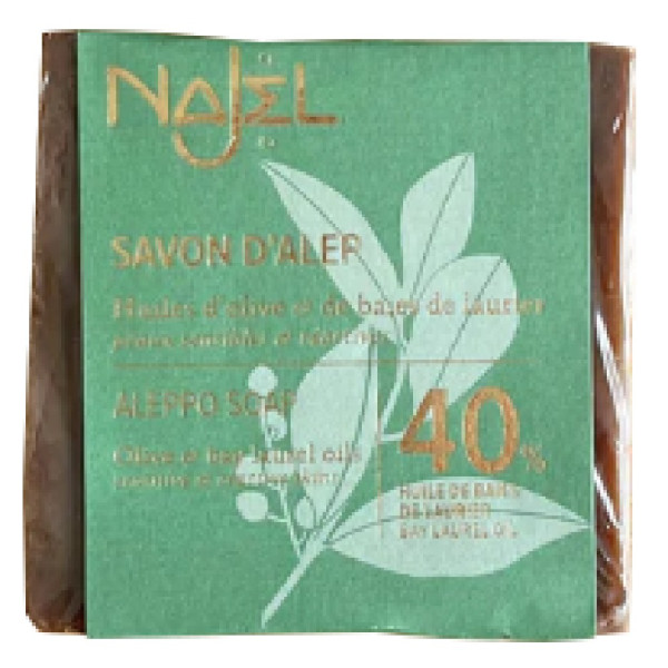 Image of Natural Aleppo Soap Olive &amp; Bay Laurel Oils (40% BLO) 185 g