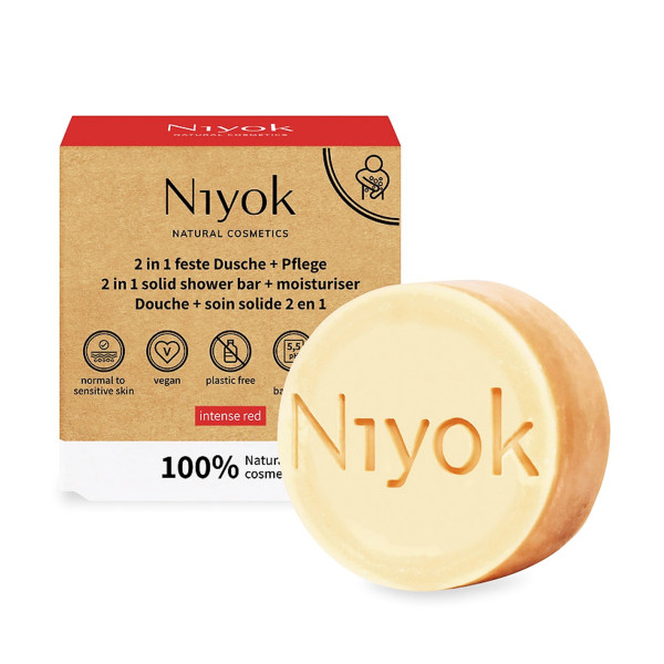 Image of 2 In 1 Shower Bar - Moisturiser - Intense Red 80gr