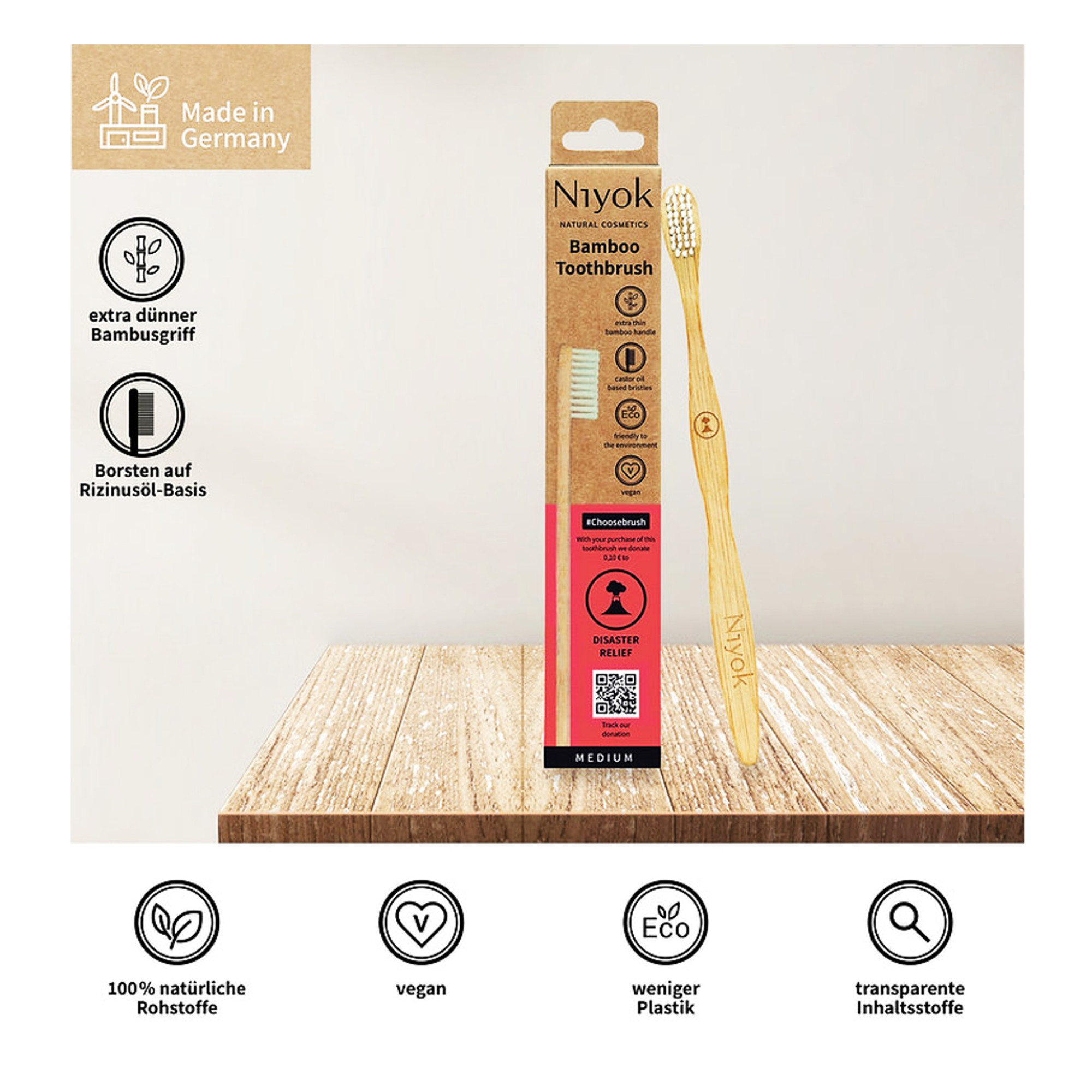 Bamboo Toothbrush - Disaster Relief 59gr