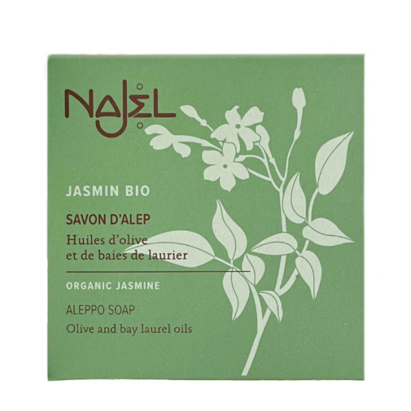 Image of Natural Aleppo Soap Organic Jasmine 100 g