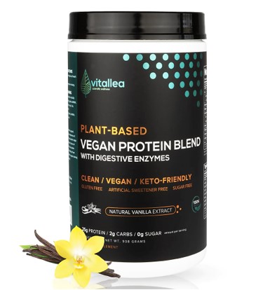 Vitallea Plant-Based Organic Vegan Protein Blend - 30 Servings