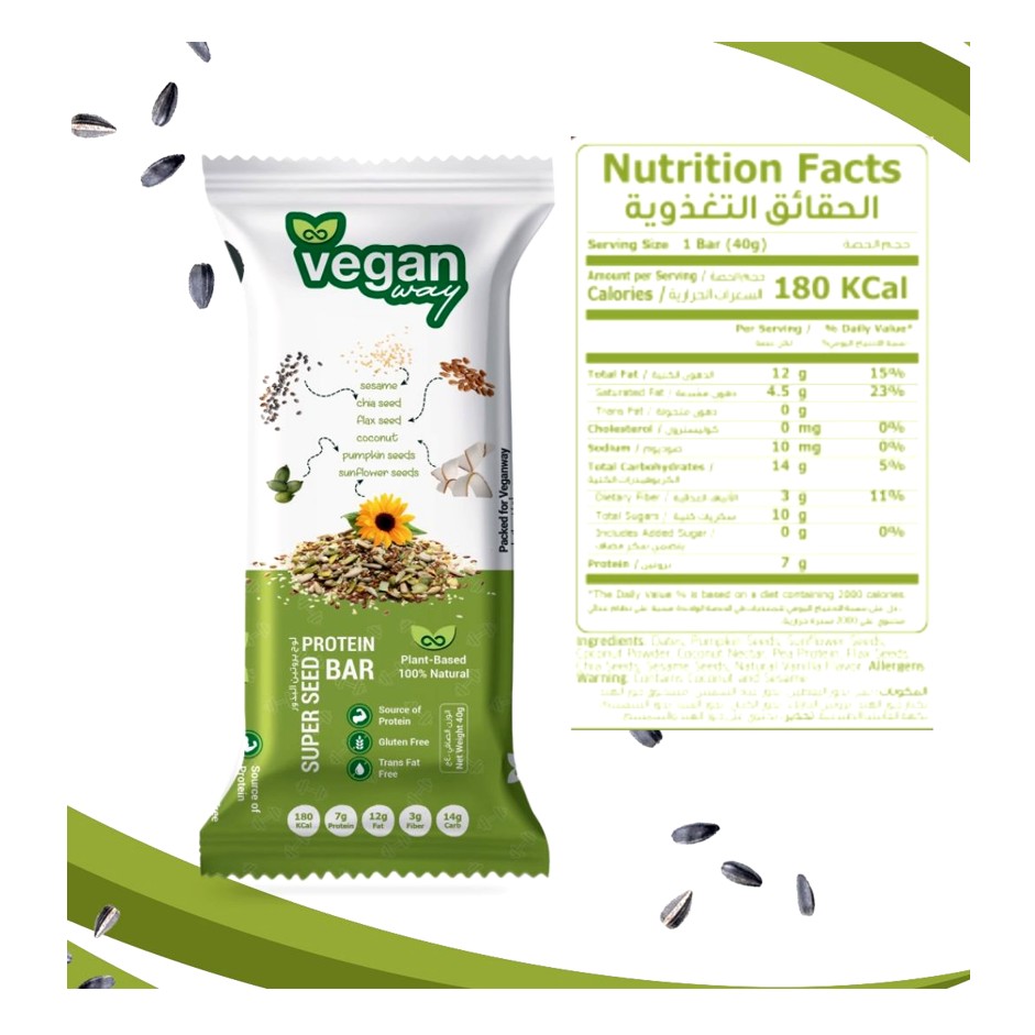 Protien Super Seed Bar by Rootz Organics single pack 40g