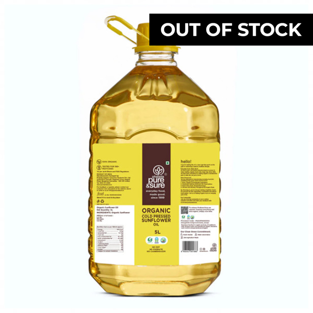 PURE&SURE - Organic Sun Flower Oil 5 L