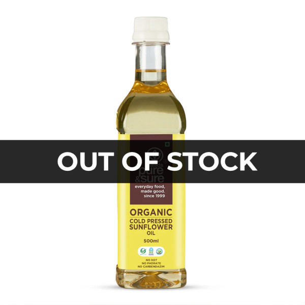 Image of PURE&amp;SURE - Organic Sunflower Oil 500 ml