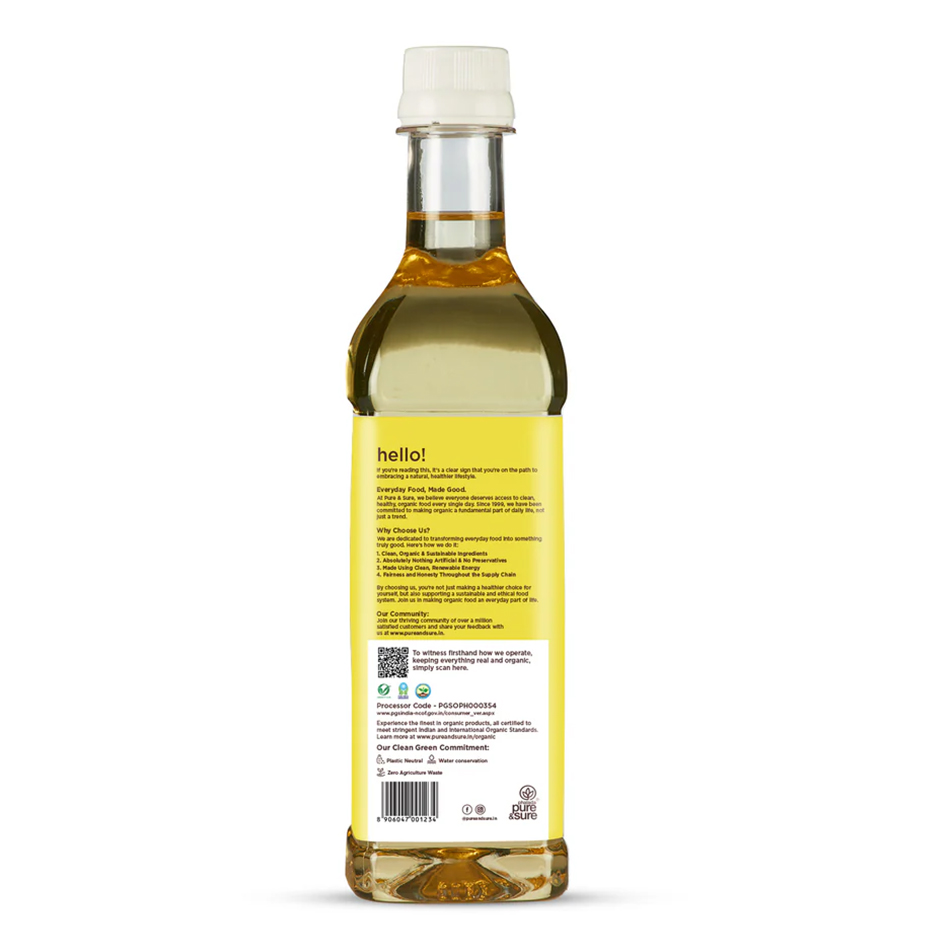 PURE&SURE - Organic Sunflower Oil 500 ml