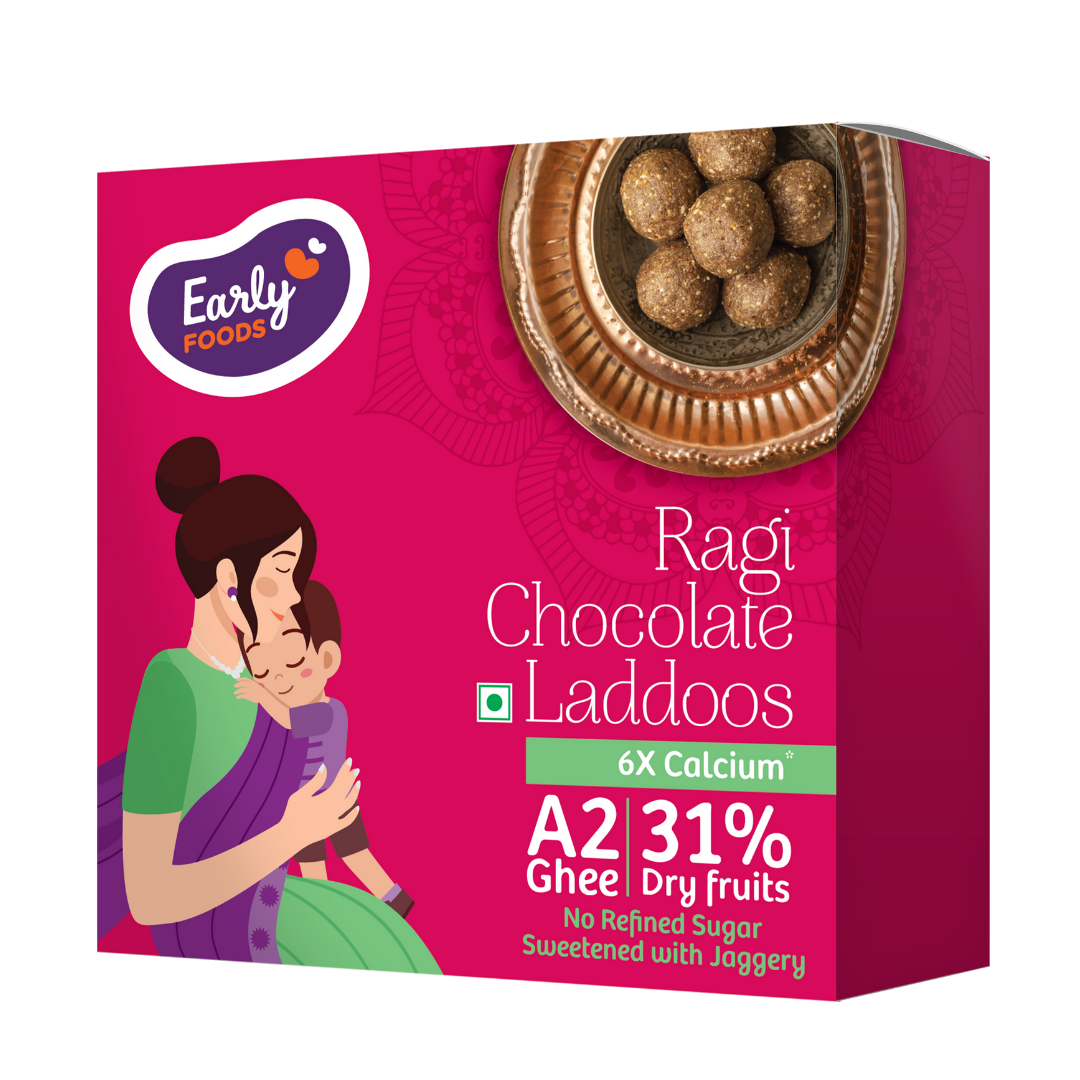 Early Foods -Ragi Chocolate Ghee Laddoos