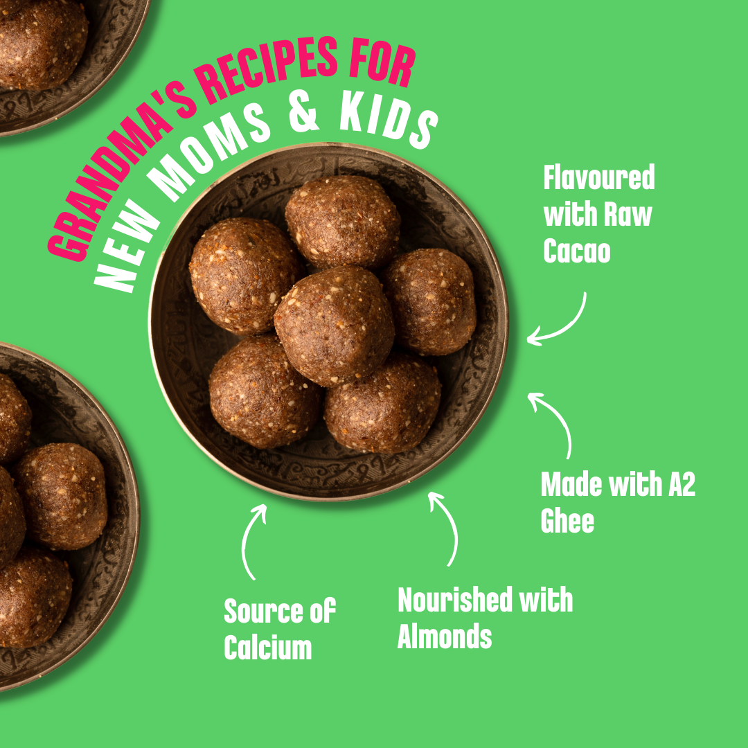Early Foods -Ragi Chocolate Ghee Laddoos