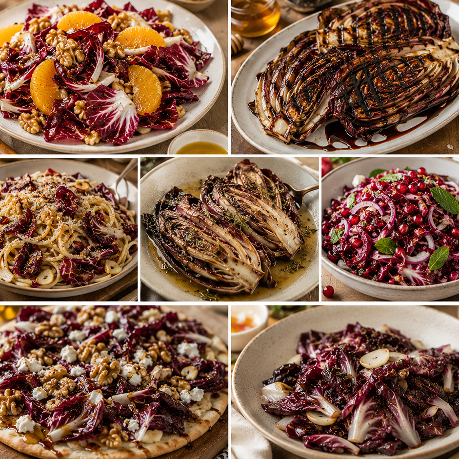 Rootz Organics Red Chicory (Radicchio / Witloof Rosso) 1kg — Netherlands · Prebiotic Powerhouse · Bitter & Beautiful