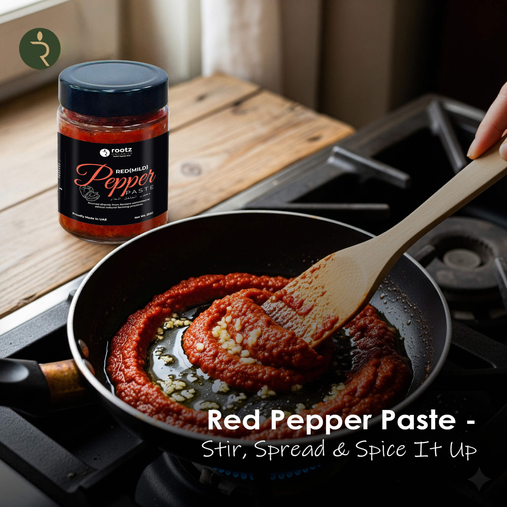 Premium Mild Red Pepper Paste 250g – Sweet Sundried Capsicum Paste for Dips, Sauces & Cooking