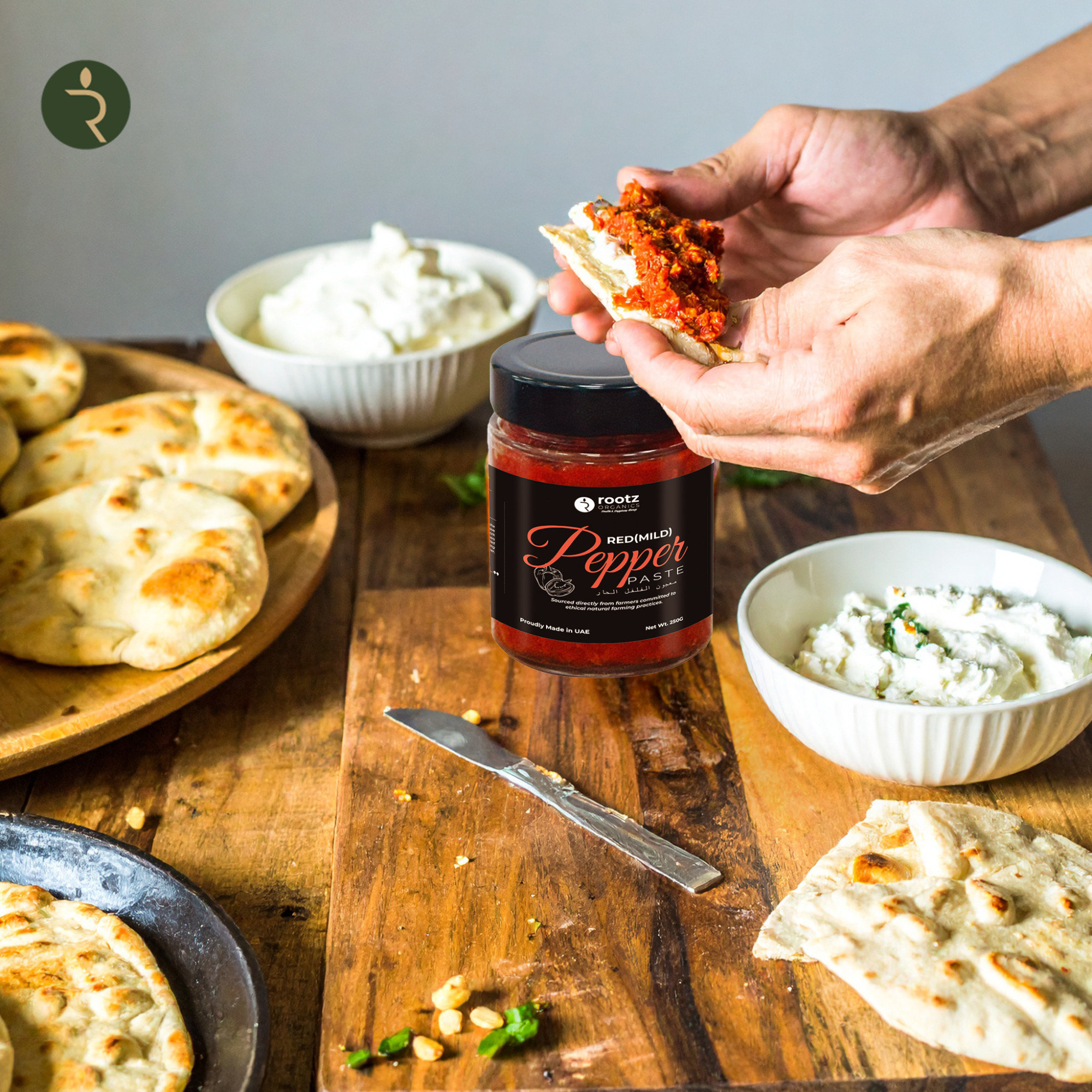 Premium Mild Red Pepper Paste 250g – Sweet Sundried Capsicum Paste for Dips, Sauces & Cooking