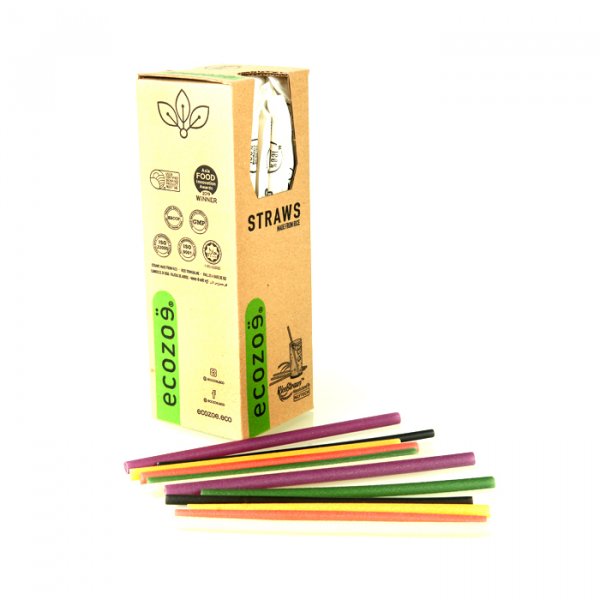 Image of RICE STRAWS - JUICE - BLACK- individually wrapped - 60PCS