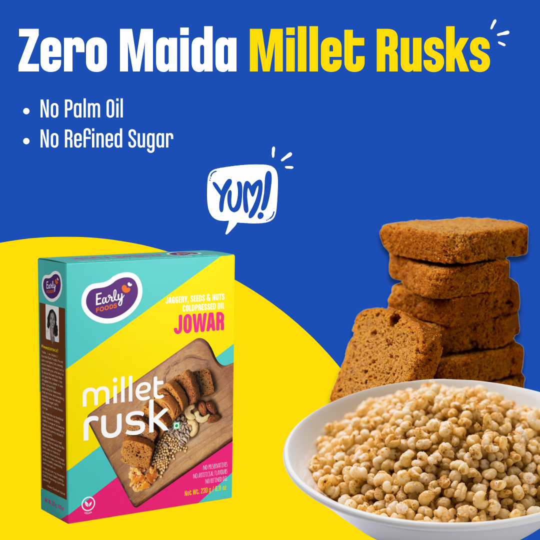 Early Foods-Jowar Millet Rusk 270g