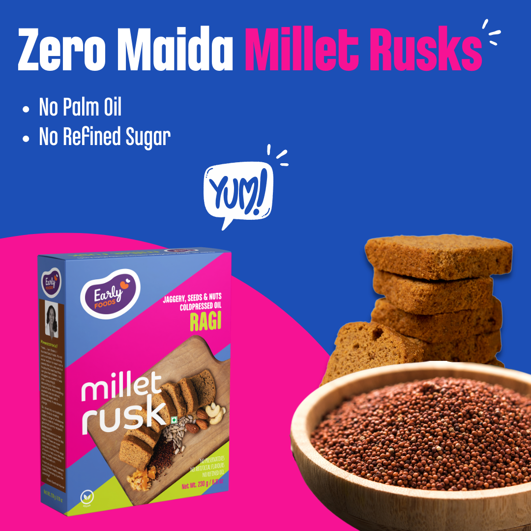 Early Foods-Ragi Millet Rusk 270g