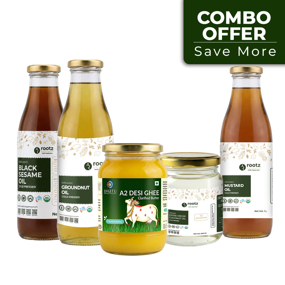Rootz Organics Essential Oils Combo – Pack of 5