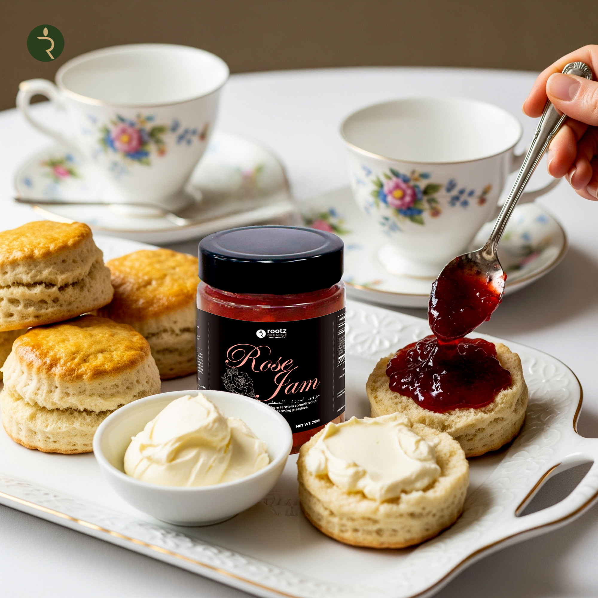 Premium Rose Jam 250g – Authentic Middle Eastern Floral Spread