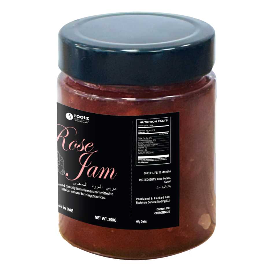 Premium Rose Jam 250g – Authentic Middle Eastern Floral Spread