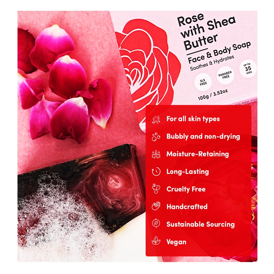 Rose with Shea Butter Soap