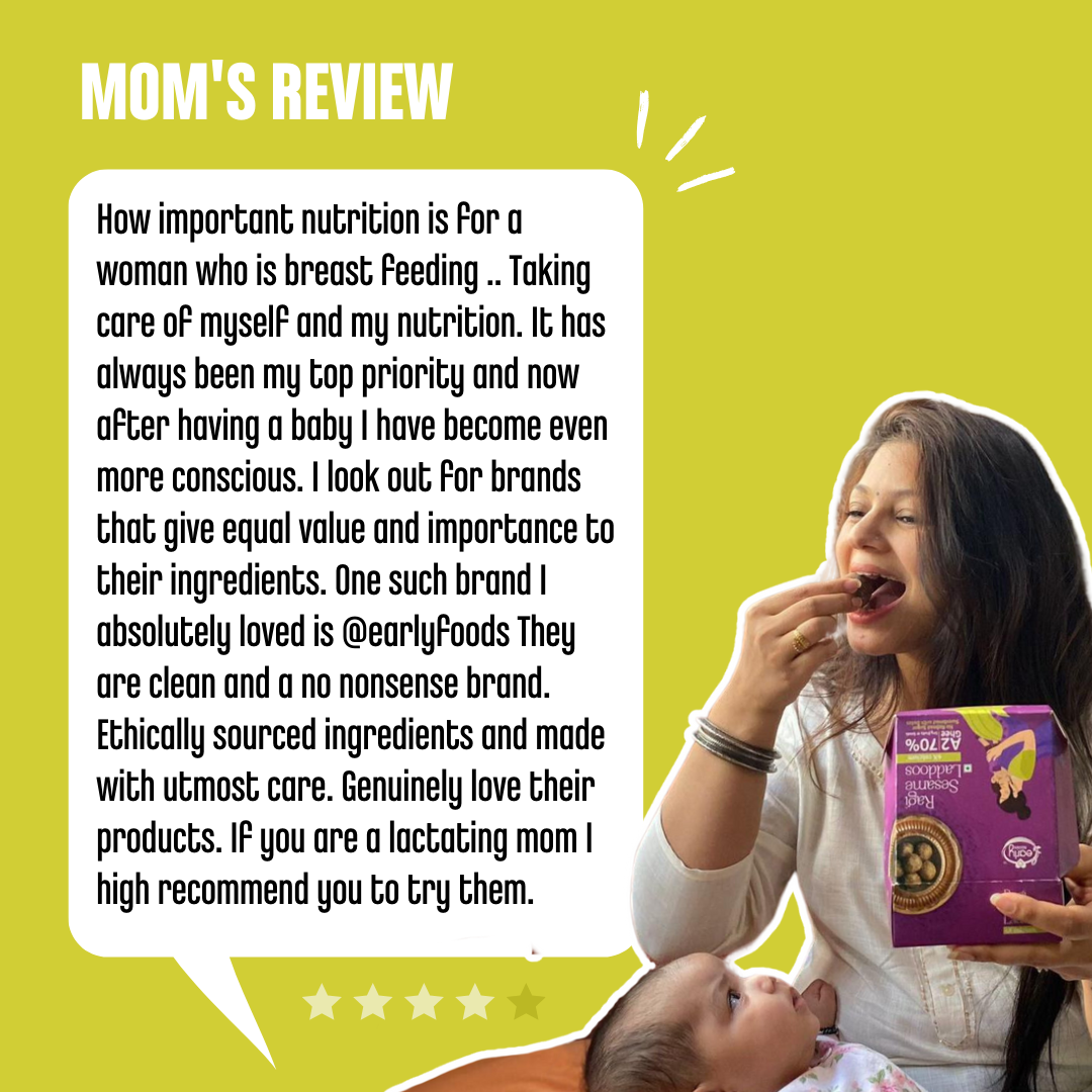 Early Foods -Ragi Sesame Ghee Laddoos