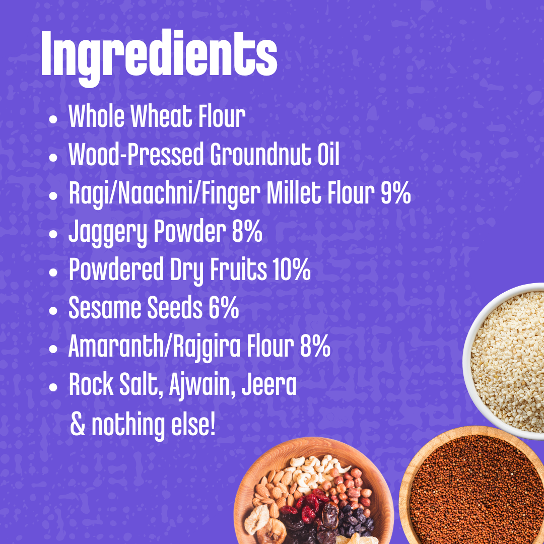 Early Foods-(Pack of 2)Ragi & Sesame Teething Sticks 150g