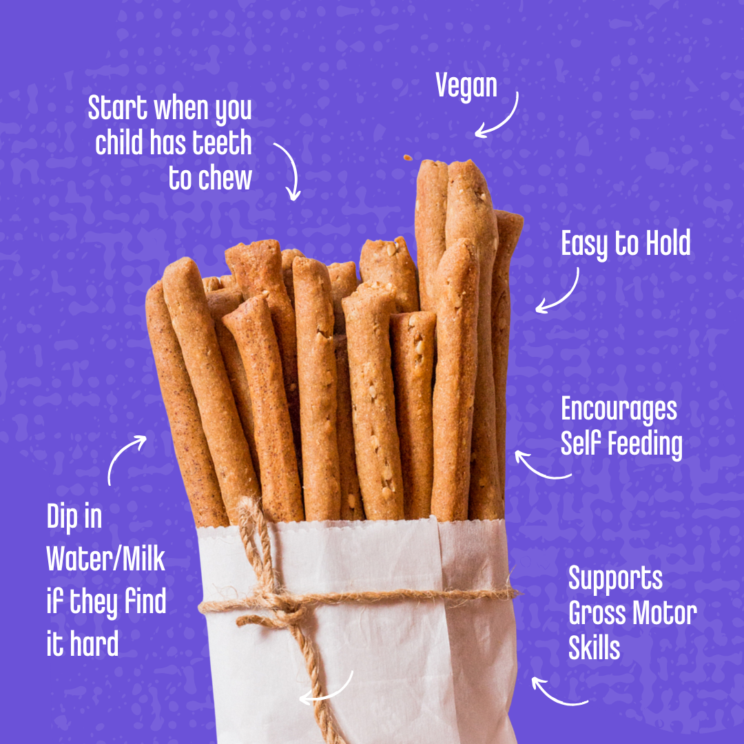 Early Foods-(Pack of 2)Ragi & Sesame Teething Sticks 150g