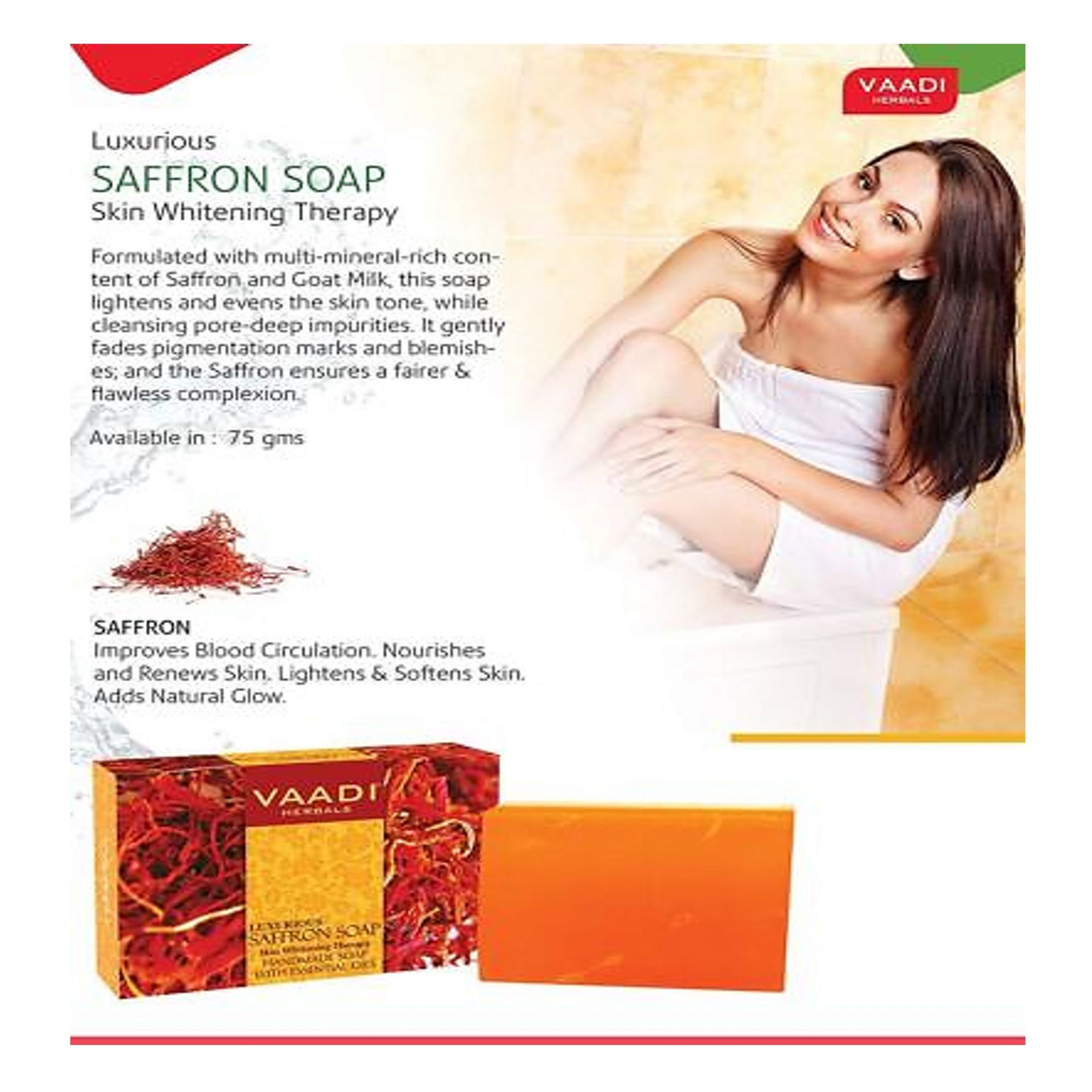 Saffron Soap 75gm