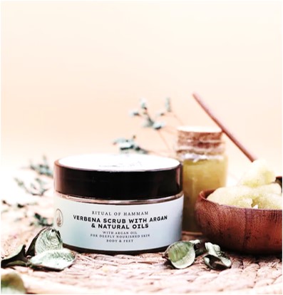 Natural Verbena Scrub & Argan Oil 200ml