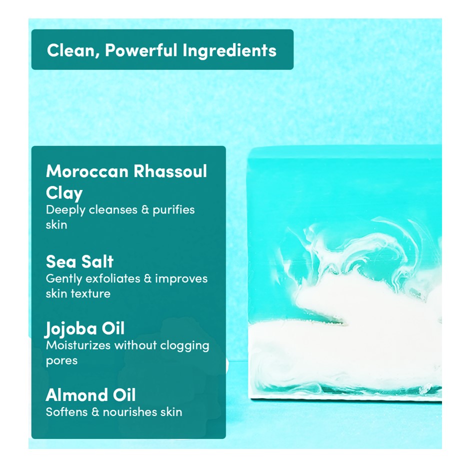 Sea Salt & Moroccan Rhassoul Clay Soap
