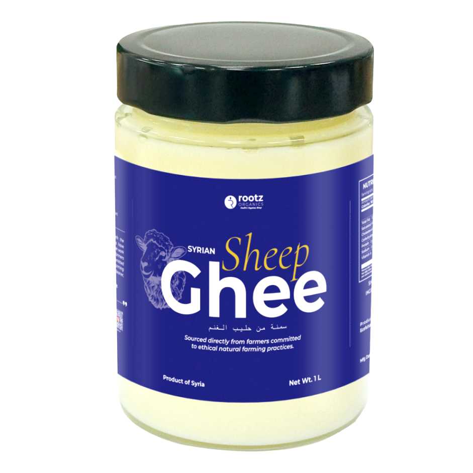 Pure Syrian Sheep Ghee 1L – Traditional Clarified Ghee for Cooking & Wellness