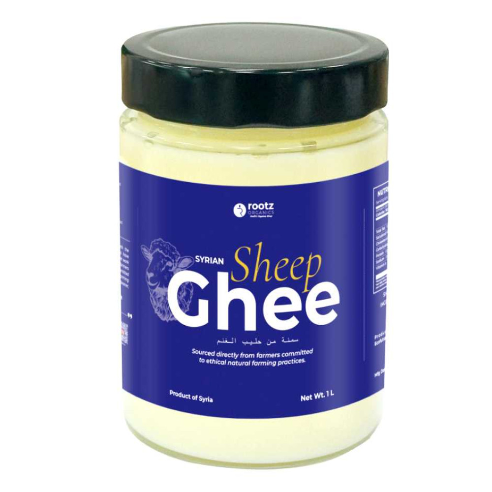 Pure Syrian Sheep Ghee 1L – Traditional Clarified Ghee for Cooking &amp; Wellness