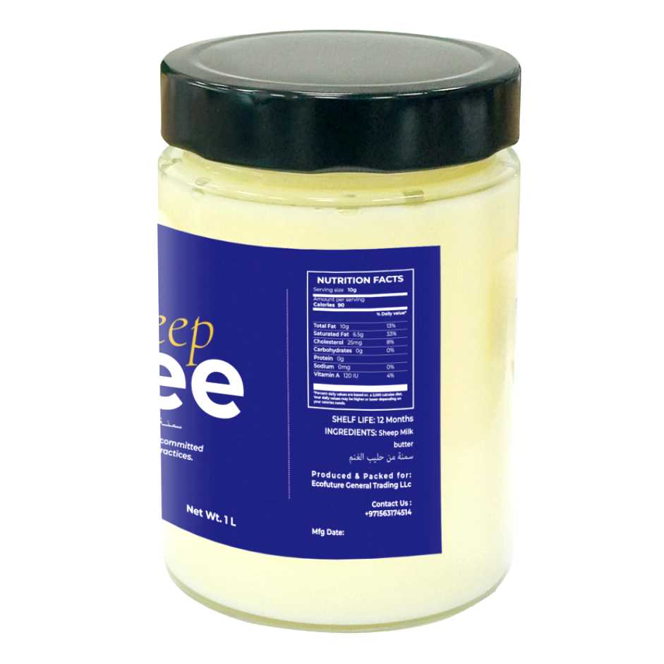 Pure Sheep Ghee 1L – Traditional Clarified Ghee for Cooking & Wellness