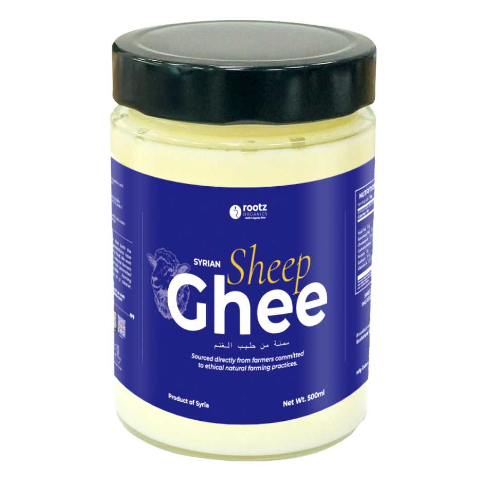 Pure Syrian Sheep Ghee 500ml – Traditional Clarified Ghee for Cooking & Wellness