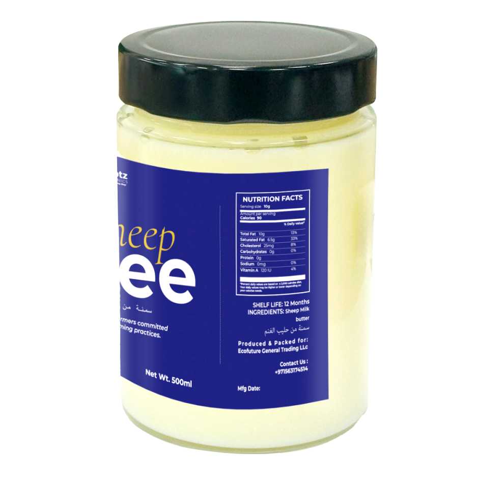 Pure Sheep Ghee 500ml – Traditional Clarified Ghee for Cooking & Wellness