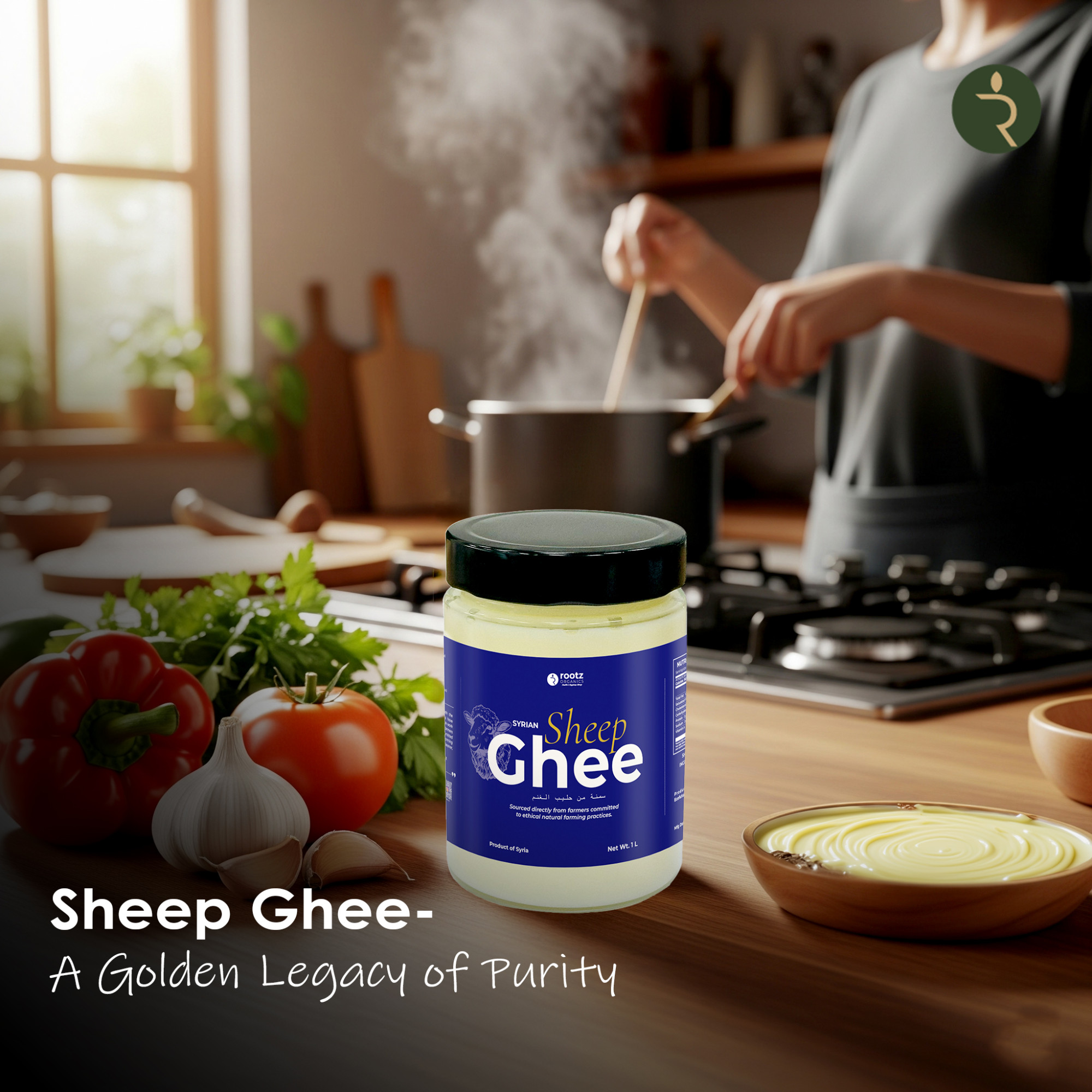 Pure Sheep Ghee 1L – Traditional Clarified Ghee for Cooking & Wellness