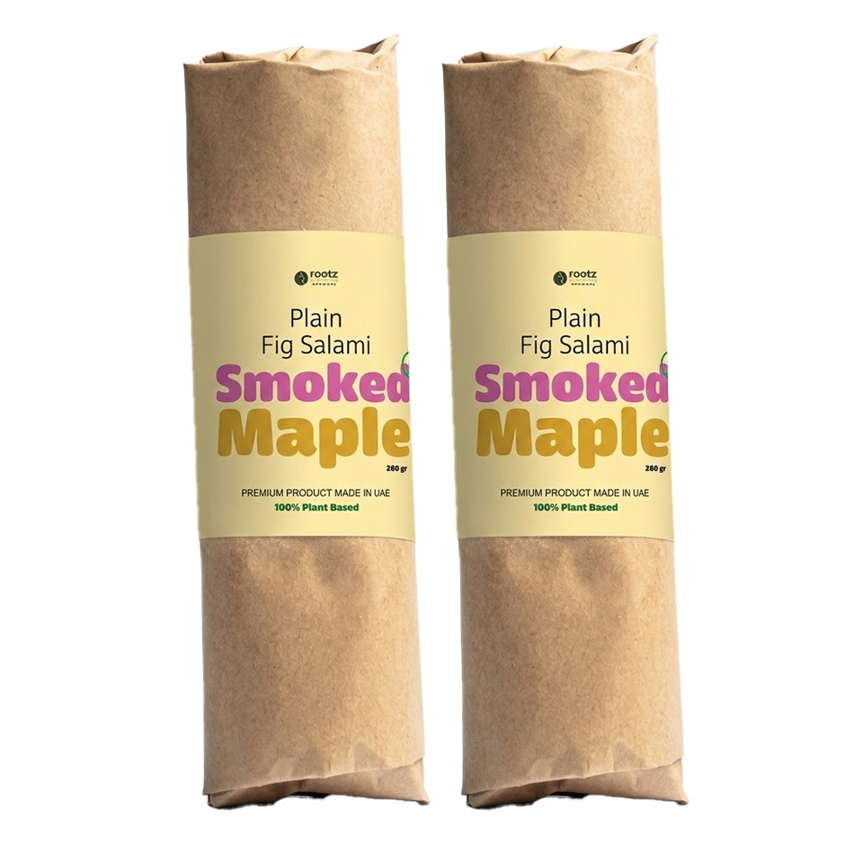 Vegan Fig Salami – Smoked Maple ~280gr– Pack of 2