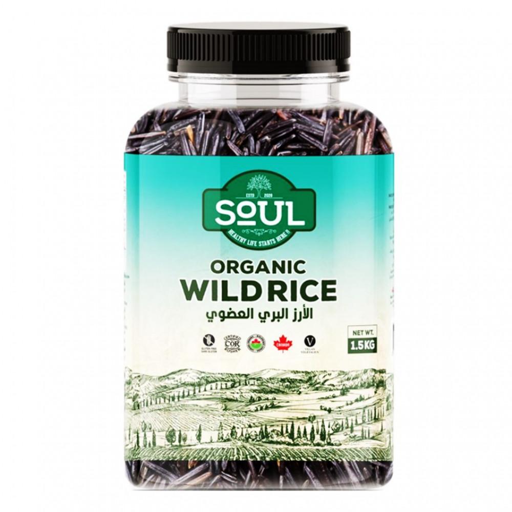 Caad Rice Soul Organic Wild Black Rice – 1.5kg | Nutrient-Rich, Gluten-Free Rice UAE