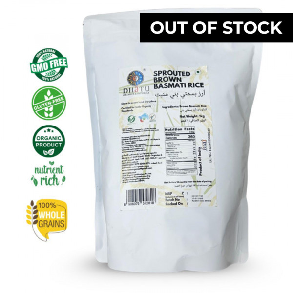 Image of Sprouted Brown Basmati Rice (Long Grain) 1kg