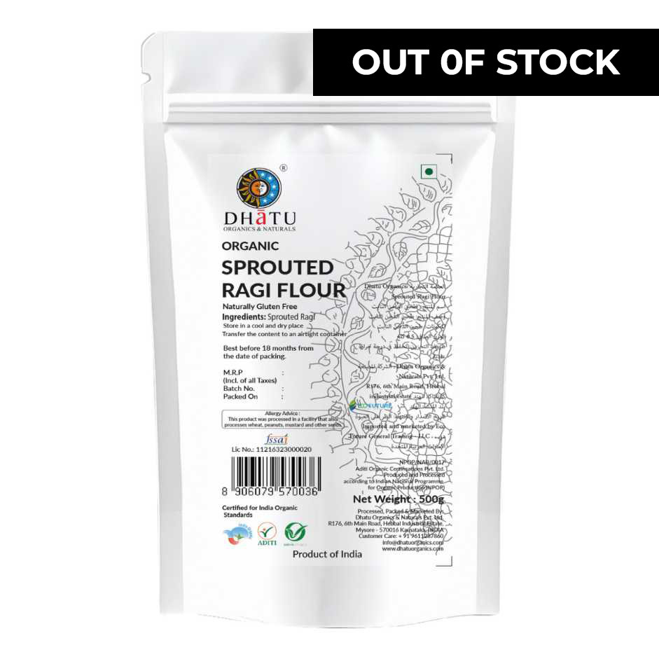Organic Sprouted Ragi Flour 500g