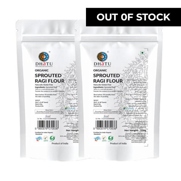 Image of Organic Sprouted Ragi Flour 500g - Pack of 2
