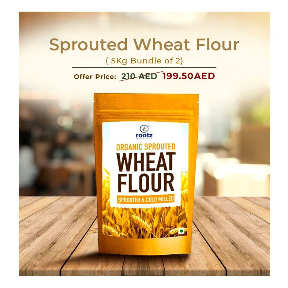 Organic Sprouted Wheat Flour 5kg ( bundle of 2)