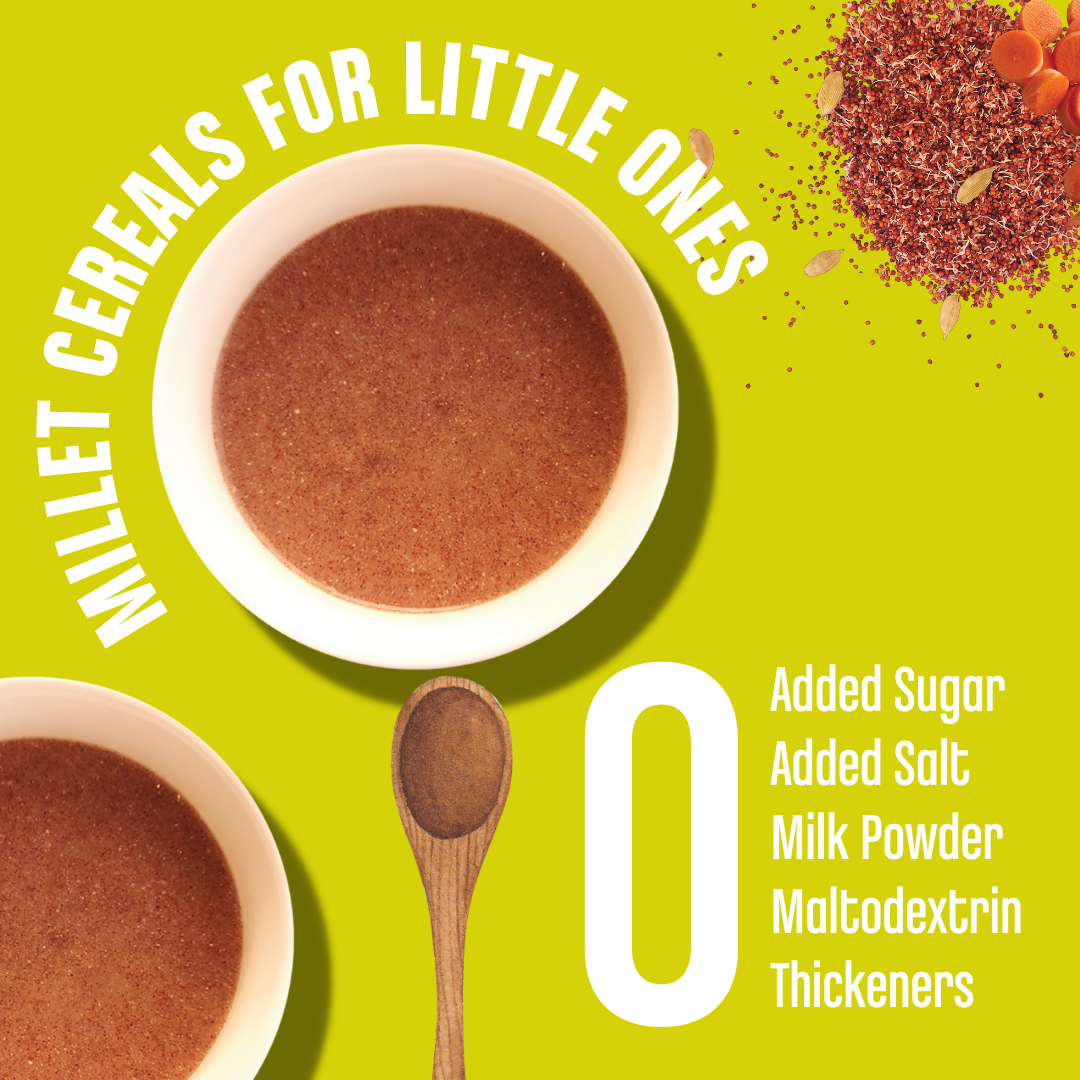 Early Foods-Sprouted Ragi Carrot Porridge Mix 200gm