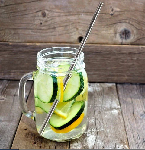 Stainless Steel Straws / Skinny & Straight -Steel