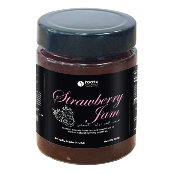 Image of Premium Strawberry Jam 250g – Natural Fruit Spread for Bread, Pancakes &amp; Desserts