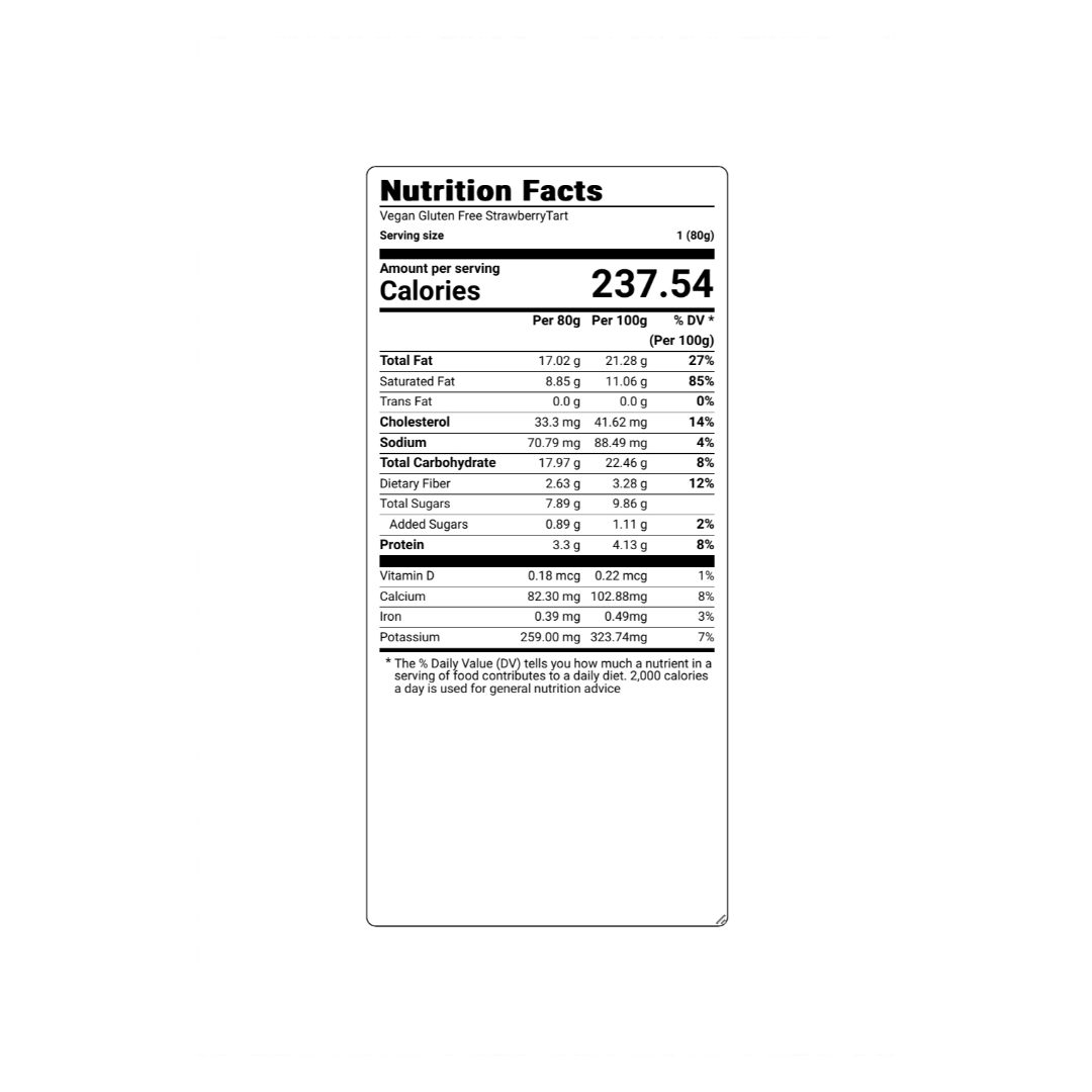 Strawberry Tart 80g