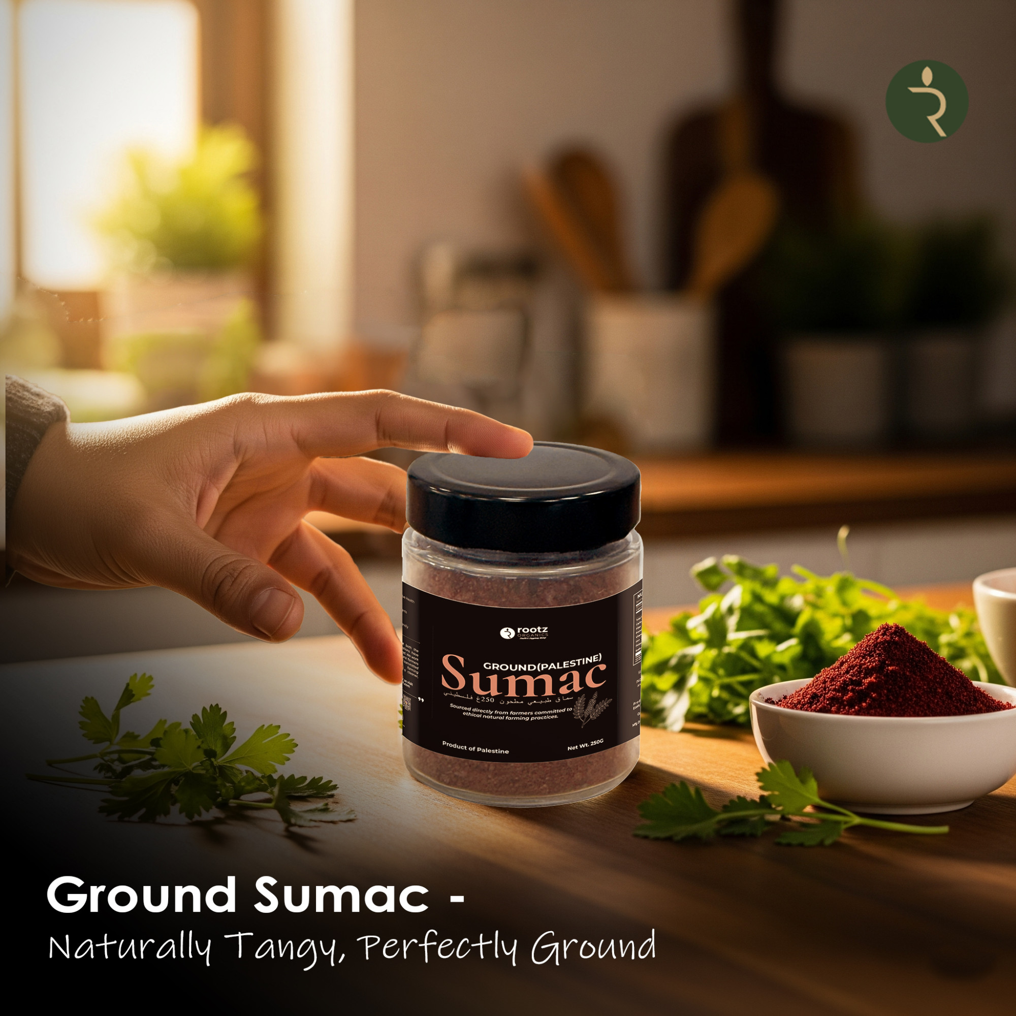 Palestinian Ground Sumac 250g – Authentic Tangy Spice for Middle Eastern Cooking