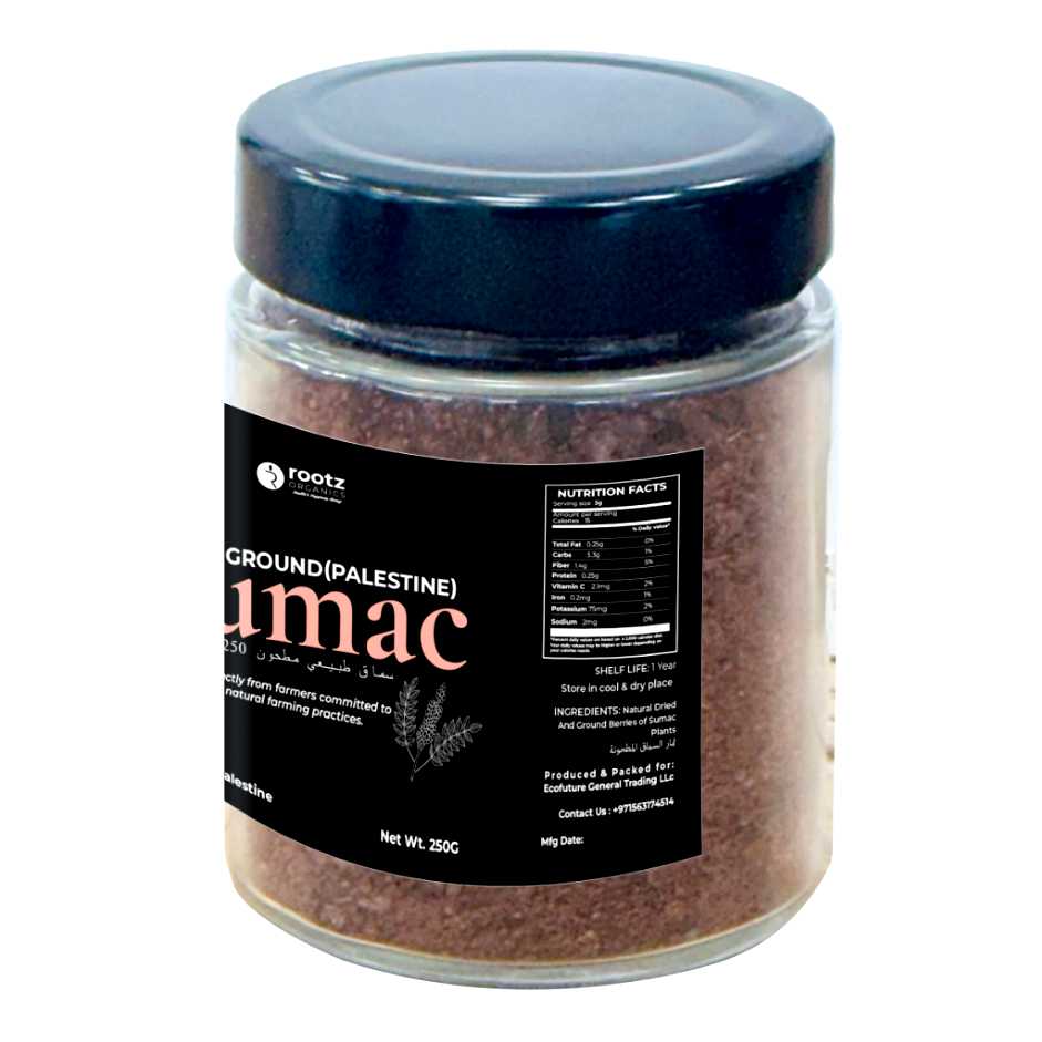 Palestinian Ground Sumac 250g – Authentic Tangy Spice for Middle Eastern Cooking