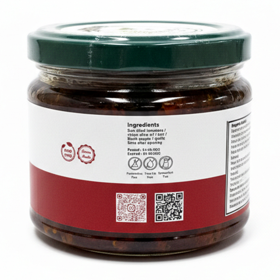 Sun-Dried Tomatoes in Olive Oil -240g – Gourmet Mediterranean Tomatoes