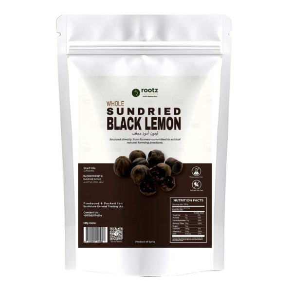 Image of Premium Sundried Black Lemon (Loomi Aswad) 250g – Whole Dried Black Lime for Rice, Stews &amp; Emirati Cooking