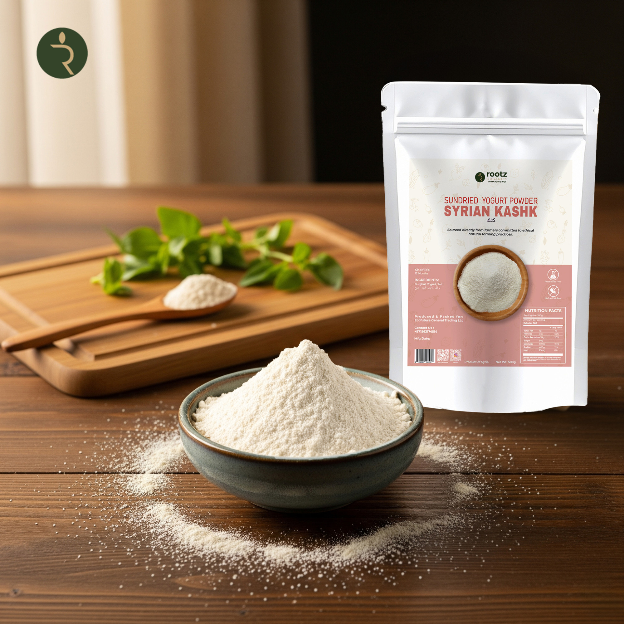 Premium Kashk 500g – Sundried Yogurt & Burghul Powder for Soups, Stews & Middle Eastern Cooking
