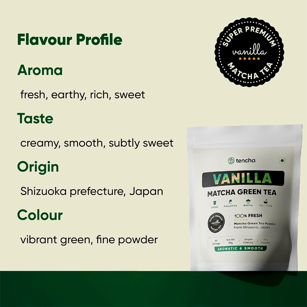 Tencha Vanilla Matcha Green Tea, 50g