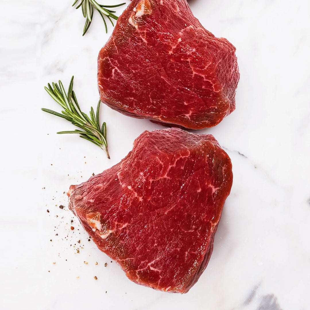 Rootz Organics Tenderloin Steak — 250g | 700 Day Grass-Fed Angus | Most Tender Cut
